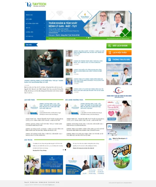 Mẫu website bệnh viện