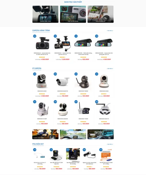 Mẫu website camera 1