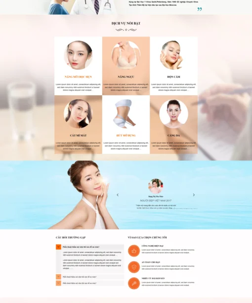 Mẫu website clinic