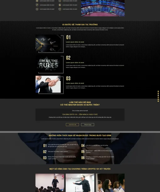 Mẫu website crypto