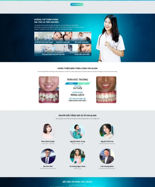 Mẫu website nha khoa