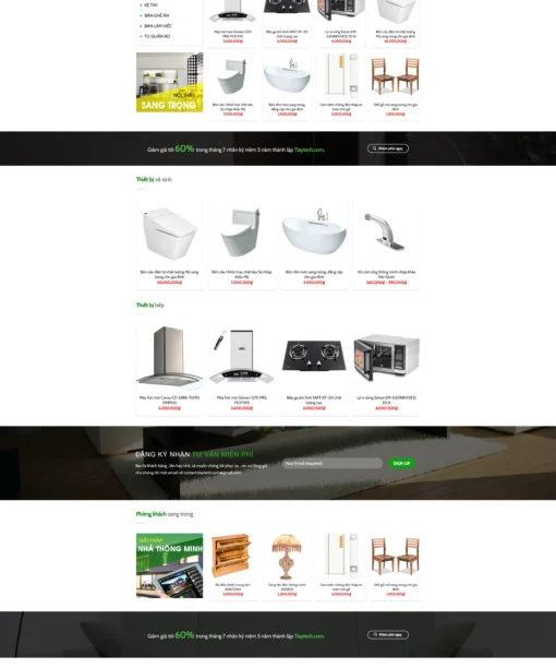 Mẫu website nội thất 3