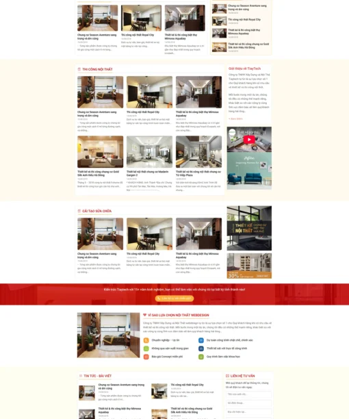 Mẫu website nội thất 5