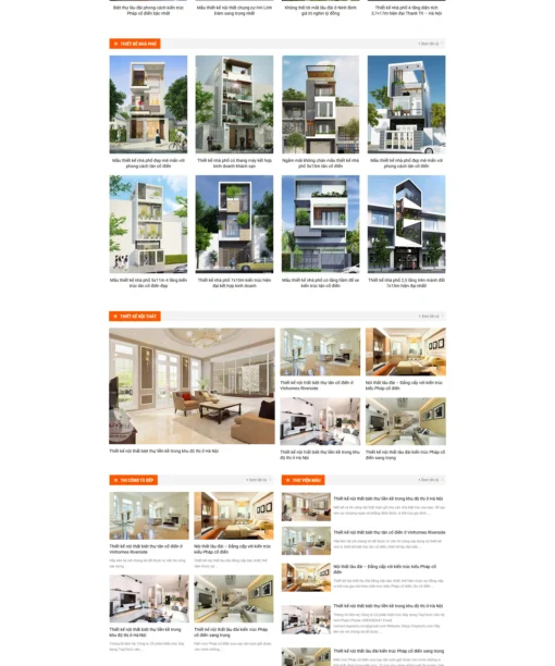 Mẫu website nội thất 6
