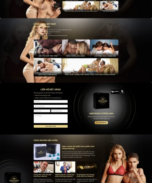 Mẫu website thực phẩm chức năng 3