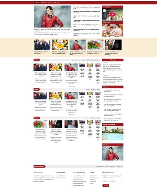 Mẫu website tin tức 2