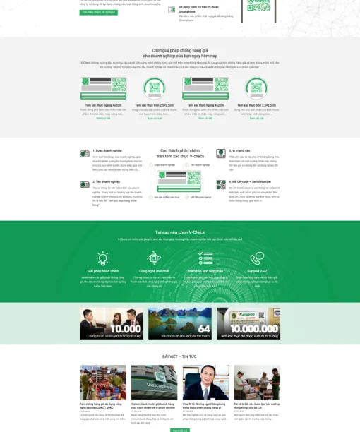 Mẫu website check giá