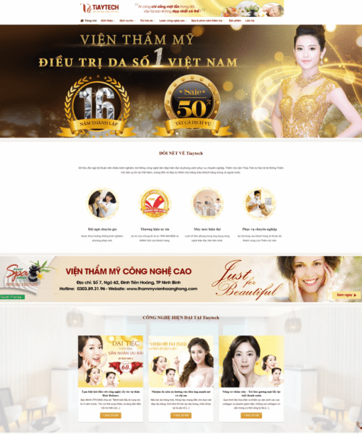 Website thẩm mỹ viện - spa